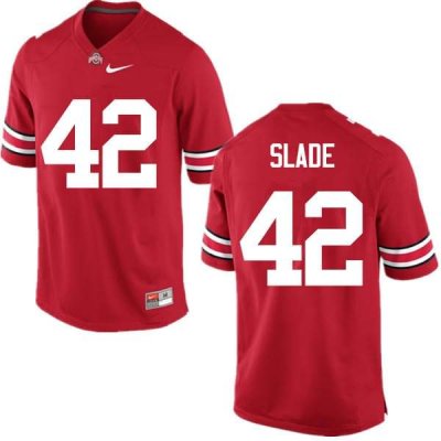 NCAA Ohio State Buckeyes Men's #42 Darius Slade Red Nike Football College Jersey PXW3845ZV